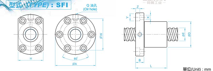 TBI SFI02504-4 tbi滚珠丝杆螺母规格